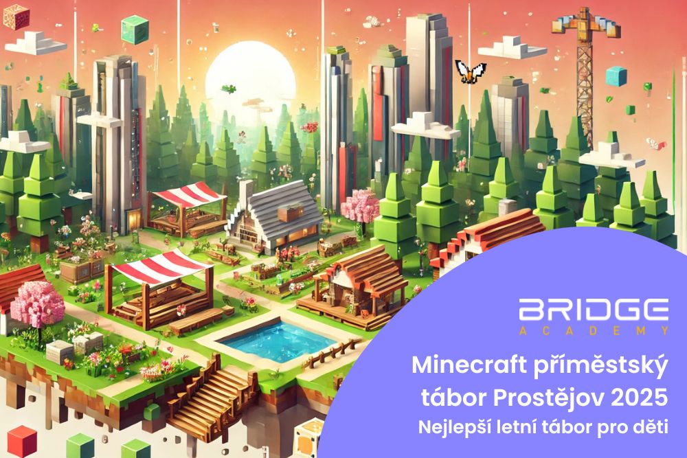 Minecraft příměstský tábor Prostějov 2025 – Nejlepší letní tábor pro děti