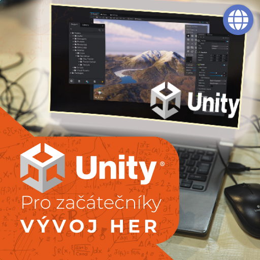 Dítě vytvářející hru v Unity